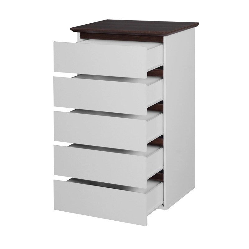 Une commode de rangement moderne à 5 tiroirs