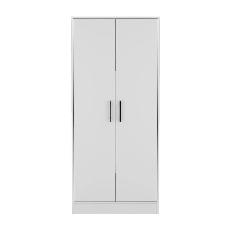 Ensemble de chambre à coucher 2 pièces FM Furniture Canaan avec armoire et commode 6 tiroirs, blanc