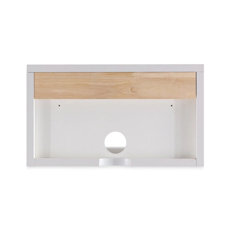 Table de chevet flottante Ettore 15.71 Classic Contemporary avec tiroir à tambour à fermeture douce et trou pour câble, par JONATHAN Y