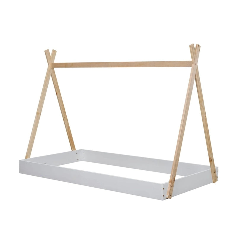 Lit de sol de tente avec structure triangulaire