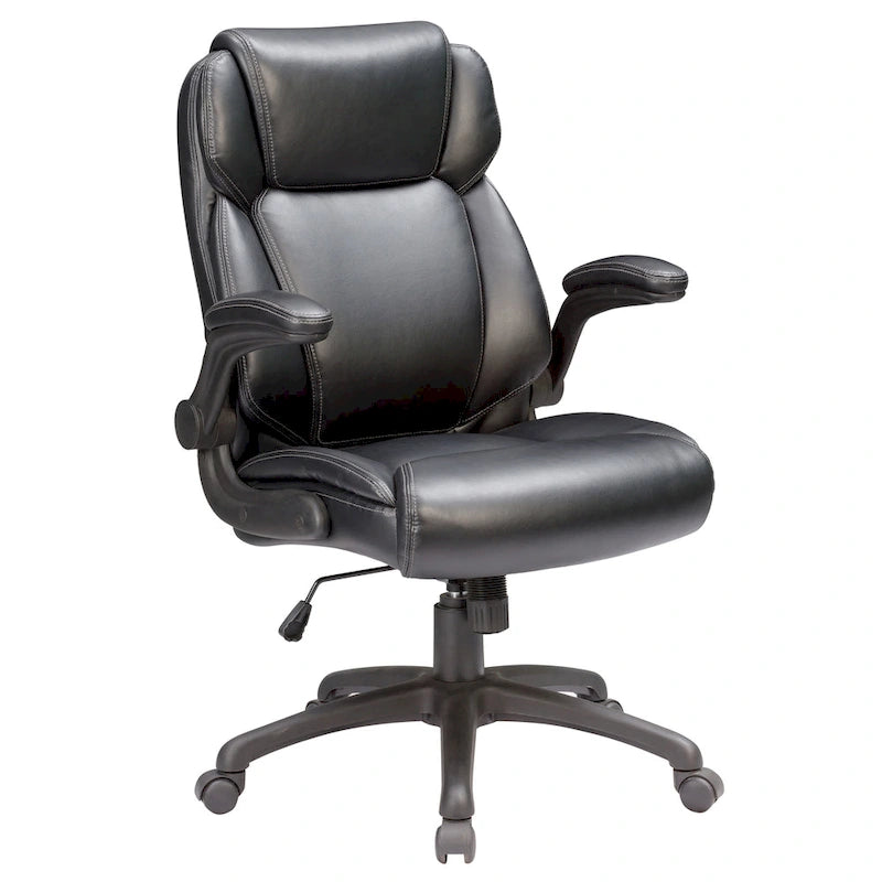 Fauteuil de bureau ergonomique à dossier haut Sealy Atlas avec accoudoirs rembourrés
