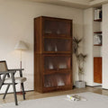 Meuble de rangement de bureau avec portes vitrées modernes, bibliothèque anti-poussière