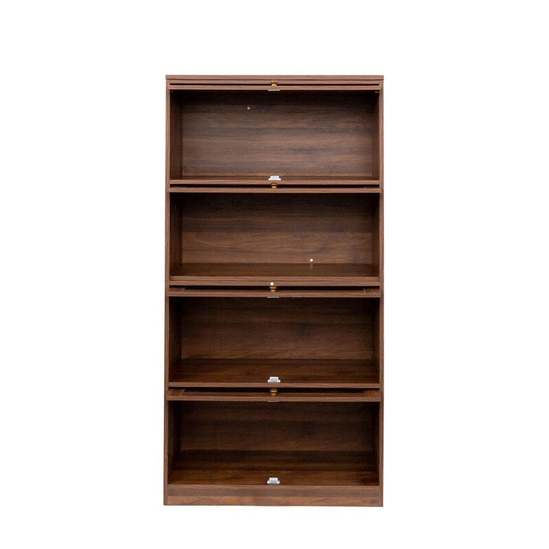 Meuble de rangement de bureau avec portes vitrées modernes, bibliothèque anti-poussière