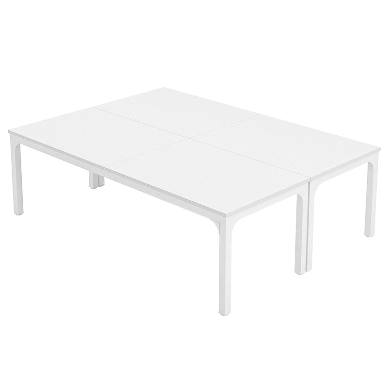 Table de conférence/réunion/séminaire professionnelle de 1,98 m pour 8 à 12 personnes (Lot de 2)