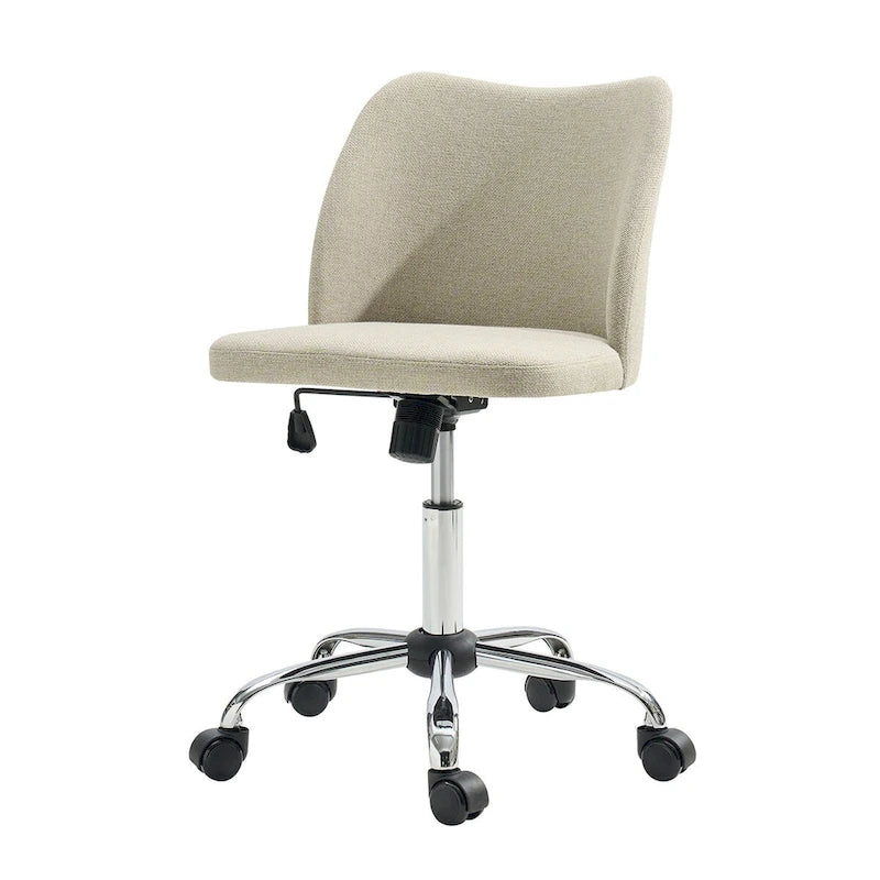 Chaise de Bureau sans Accoudoirs Sergio avec Pieds en Métal par HULALA HOME