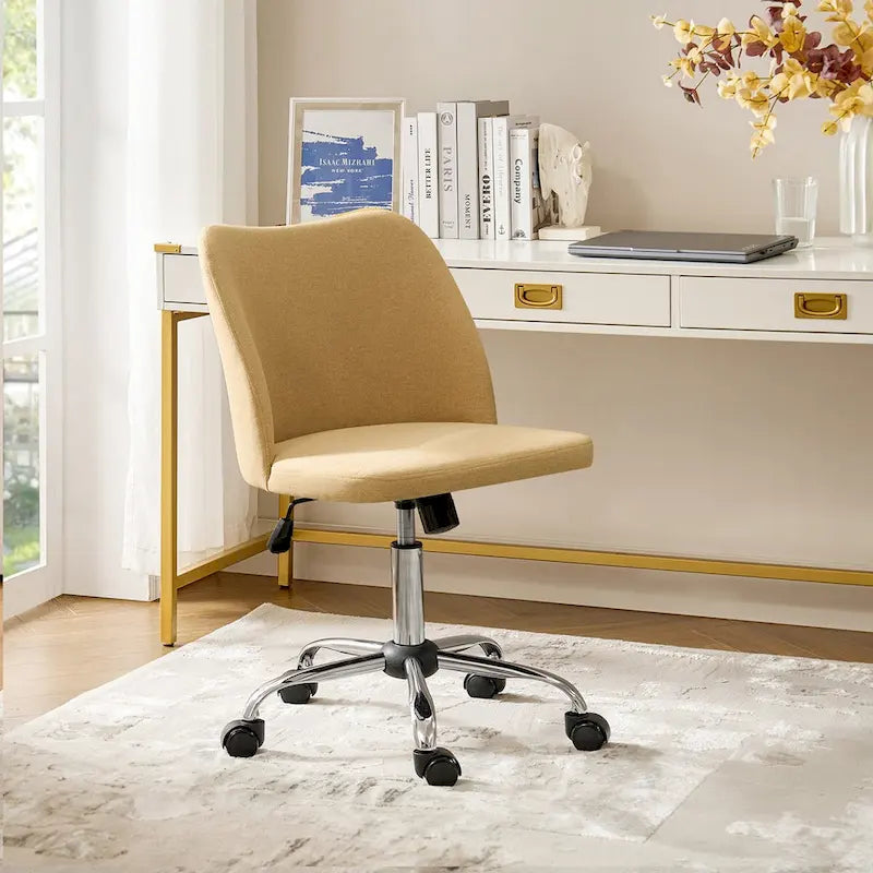 Chaise de Bureau sans Accoudoirs Sergio avec Pieds en Métal par HULALA HOME