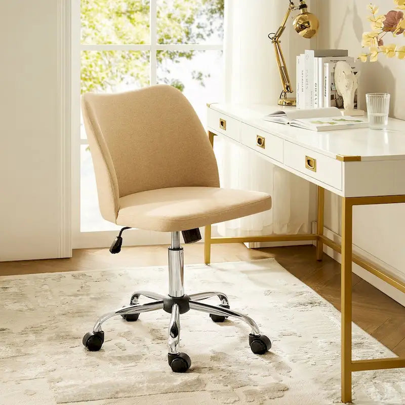 Chaise de Bureau sans Accoudoirs Sergio avec Pieds en Métal par HULALA HOME