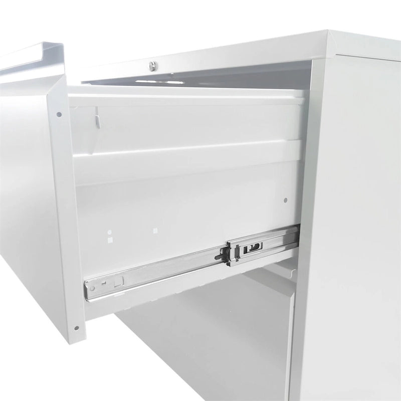 Classeur métallique vertical à 4 tiroirs avec serrure pour bureau à domicile