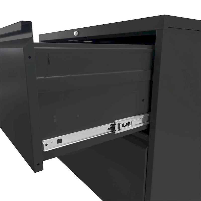 Classeur métallique vertical à 4 tiroirs avec serrure pour bureau à domicile
