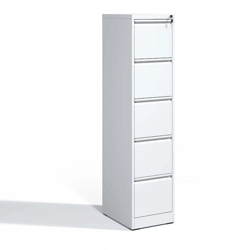 Classeur métallique vertical à 5 tiroirs avec serrure