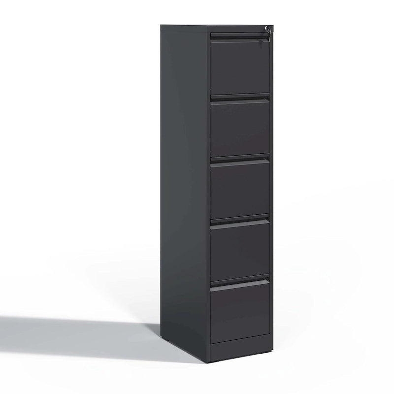 Classeur métallique vertical à 5 tiroirs avec serrure