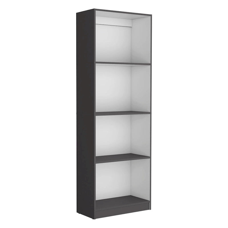 Ensemble de 3 pièces Kenyon, bibliothèque de 74 po de large avec 5 étagères et armoire