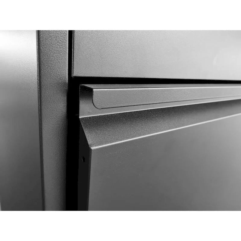 Classeur vertical en métal à 3 tiroirs de 38 cm de large avec serrure pour documents A4 légaux/lettre, pour bureau/maison