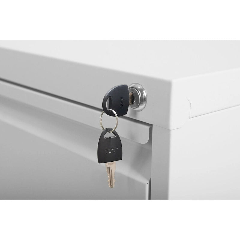 Classeur vertical en métal à 3 tiroirs de 38 cm de large avec serrure pour documents A4 légaux/lettre, pour bureau/maison