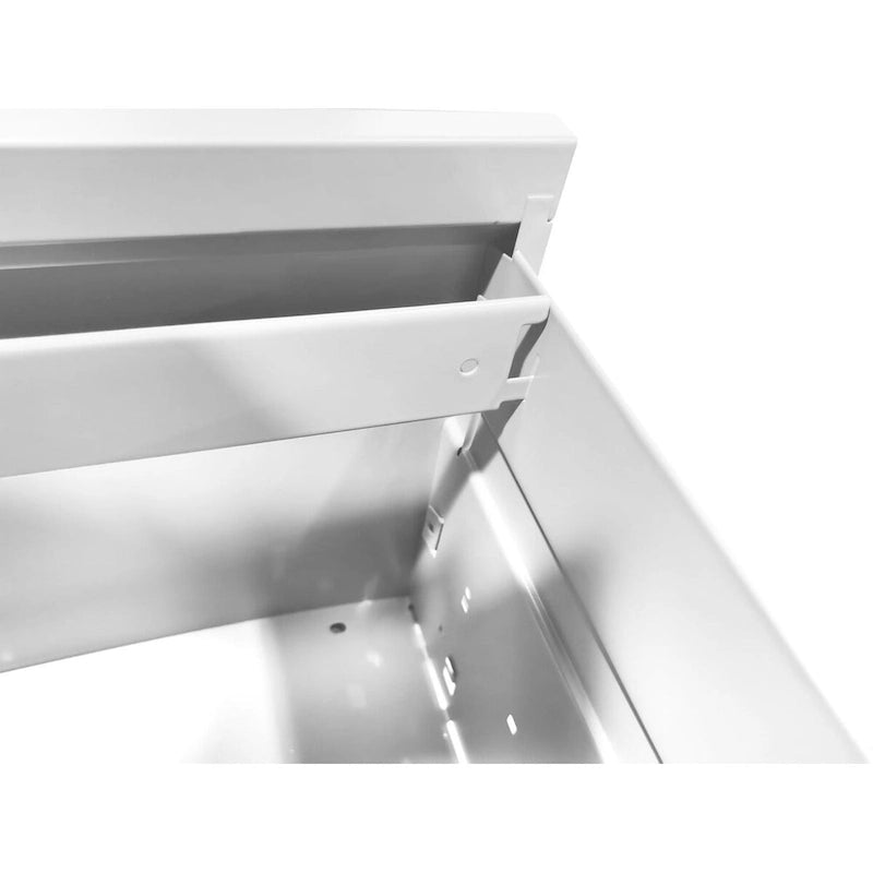 Classeur vertical en métal à 3 tiroirs de 38 cm de large avec serrure pour documents A4 légaux/lettre, pour bureau/maison