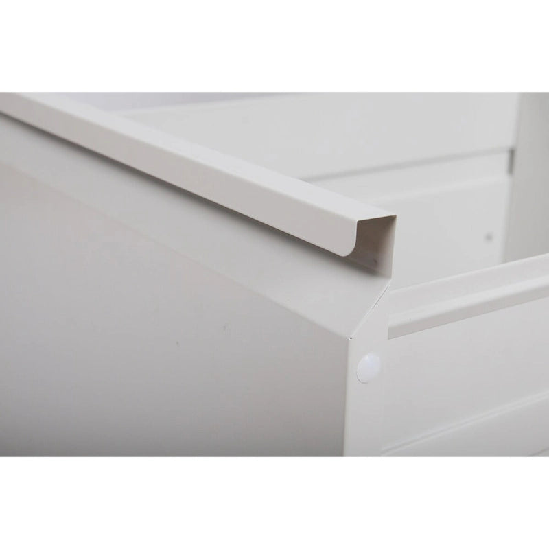 Classeur vertical en métal à 3 tiroirs de 38 cm de large avec serrure pour documents A4 légaux/lettre, pour bureau/maison