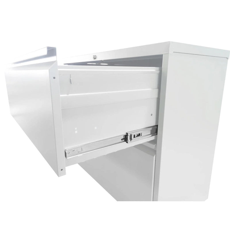 Classeur vertical en métal à 3 tiroirs de 38 cm de large avec serrure pour documents A4 légaux/lettre, pour bureau/maison