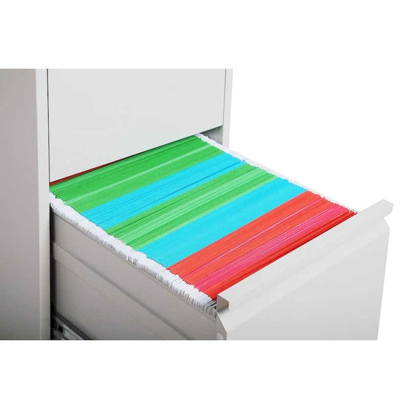 Classeur vertical en métal à 3 tiroirs de 38 cm de large avec serrure pour documents A4 légaux/lettre, pour bureau/maison