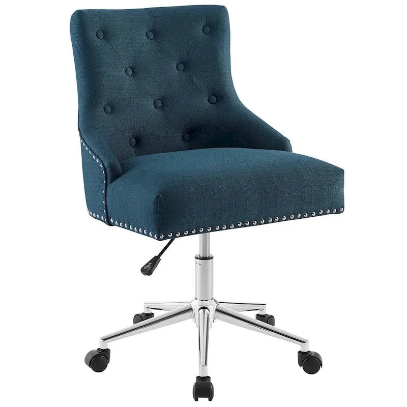 Chaise de bureau pivotante rembourrée en tissu, Carson Carrington Lagefors