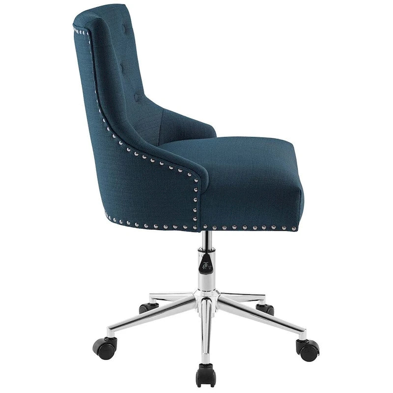 Chaise de bureau pivotante rembourrée en tissu, Carson Carrington Lagefors