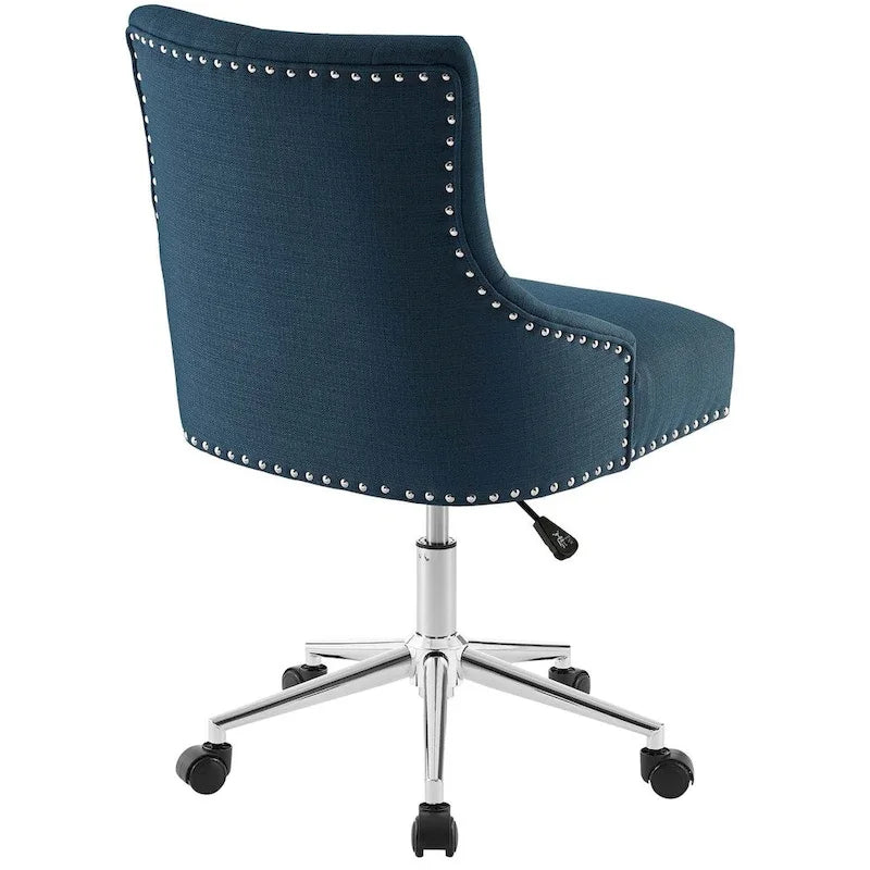 Chaise de bureau pivotante rembourrée en tissu, Carson Carrington Lagefors