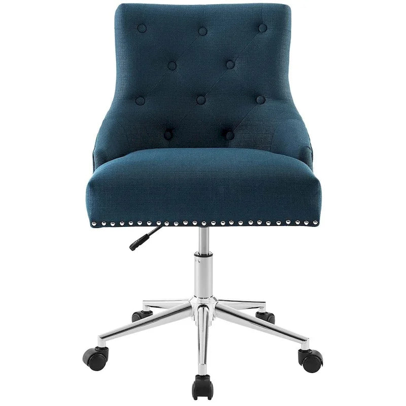 Chaise de bureau pivotante rembourrée en tissu, Carson Carrington Lagefors