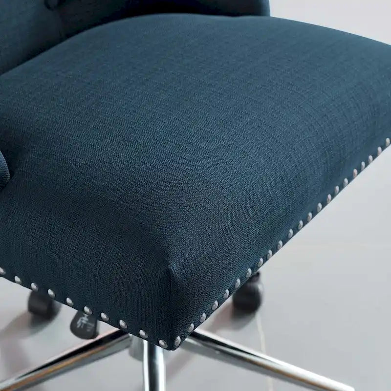 Chaise de bureau pivotante rembourrée en tissu, Carson Carrington Lagefors