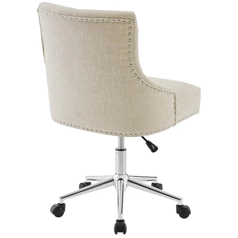 Chaise de bureau pivotante rembourrée en tissu, Carson Carrington Lagefors