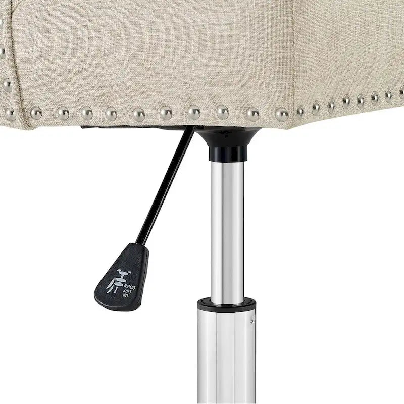 Chaise de bureau pivotante rembourrée en tissu, Carson Carrington Lagefors