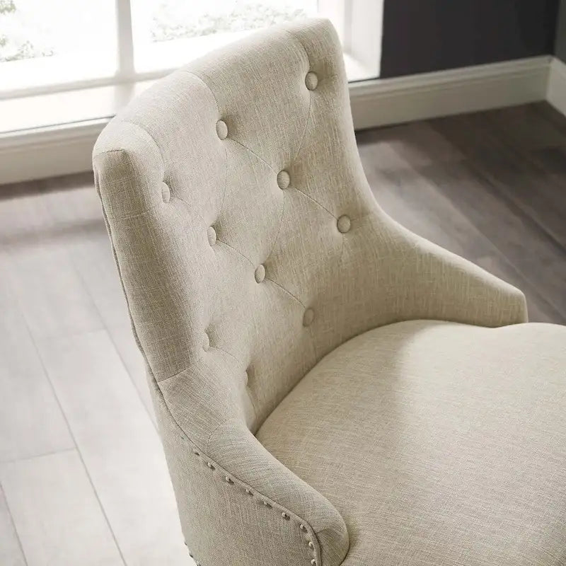 Chaise de bureau pivotante rembourrée en tissu, Carson Carrington Lagefors