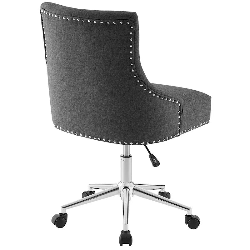 Chaise de bureau pivotante rembourrée en tissu, Carson Carrington Lagefors