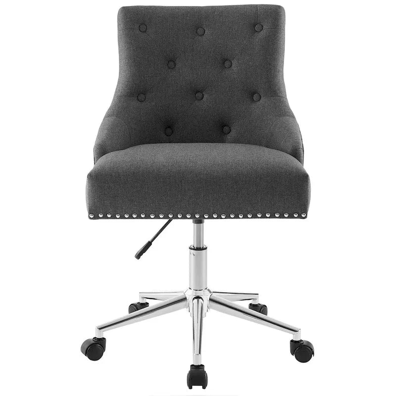 Chaise de bureau pivotante rembourrée en tissu, Carson Carrington Lagefors