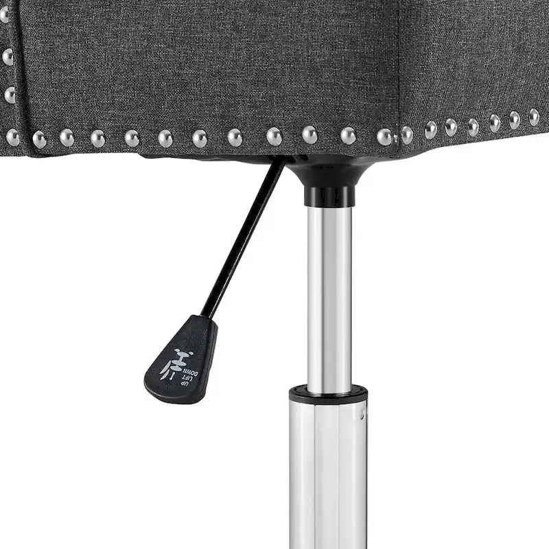 Chaise de bureau pivotante rembourrée en tissu, Carson Carrington Lagefors