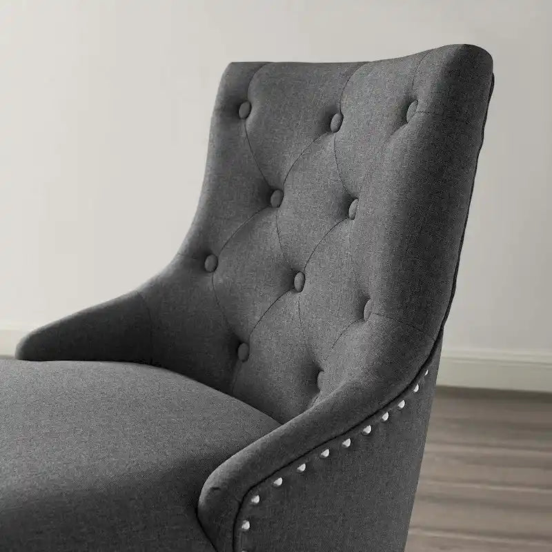 Chaise de bureau pivotante rembourrée en tissu, Carson Carrington Lagefors