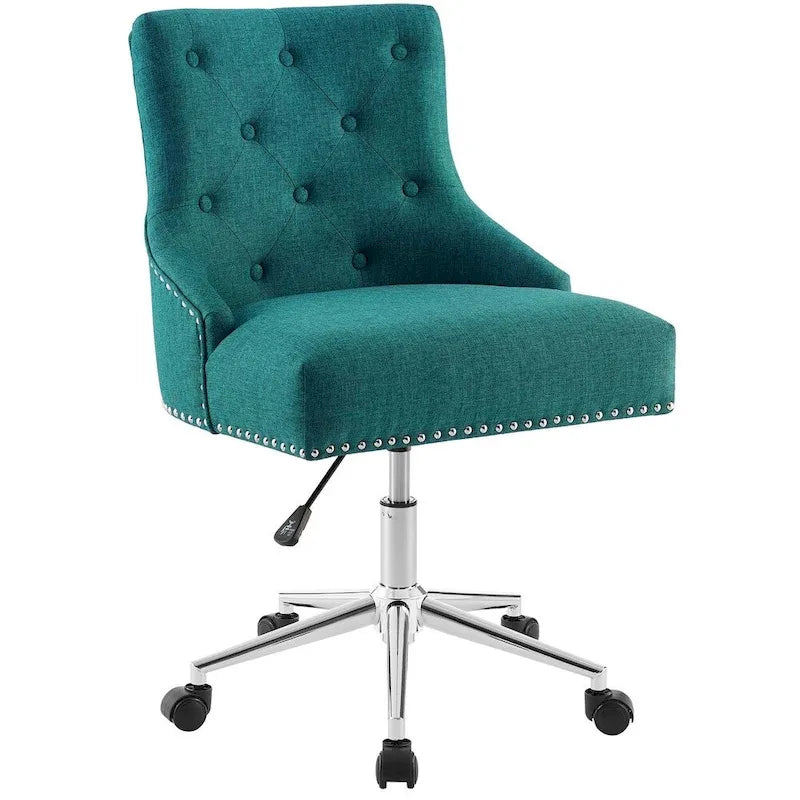Chaise de bureau pivotante rembourrée en tissu, Carson Carrington Lagefors