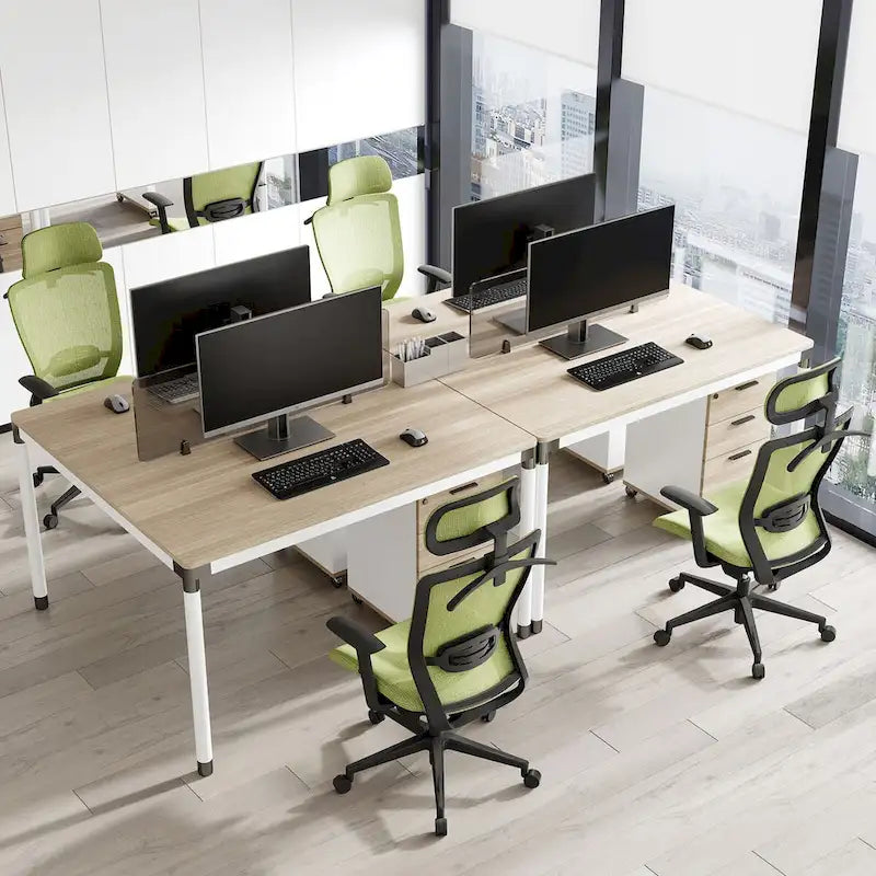 FlexiSpot Chaise de Bureau Ergonomique Pivotante à 360° Réglable en Hauteur en Maille avec Appui-tête Réglable, Soutien Lombaire et Accoudoirs