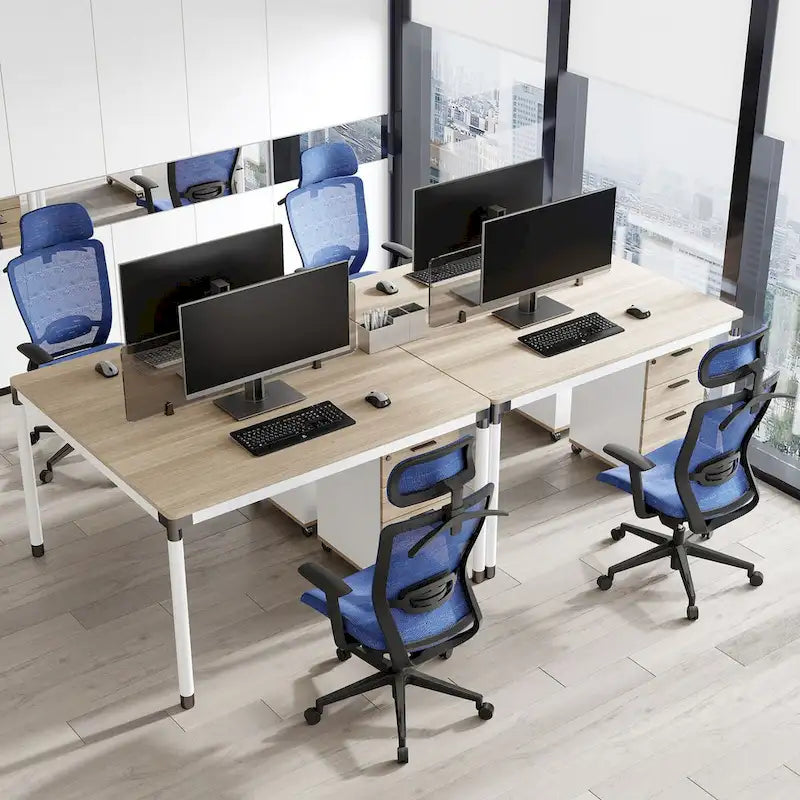 FlexiSpot Chaise de Bureau Ergonomique Pivotante à 360° Réglable en Hauteur en Maille avec Appui-tête Réglable, Soutien Lombaire et Accoudoirs