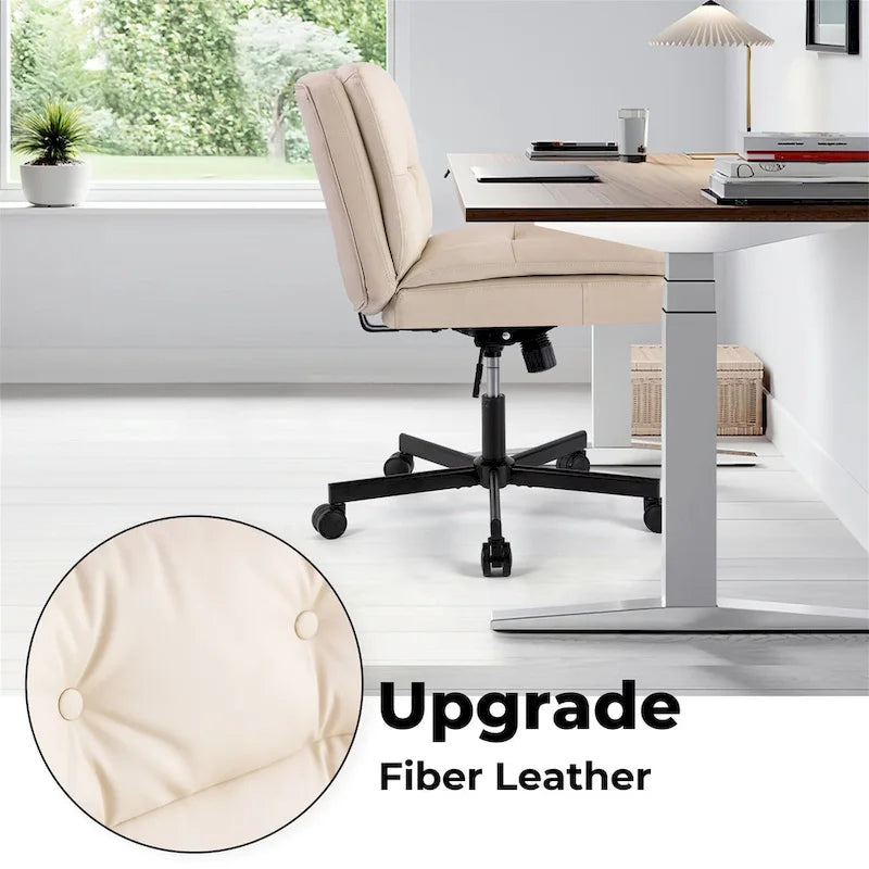 Fauteuil de bureau pivotant sans accoudoirs grande taille