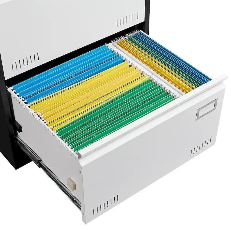 Classeur latéral métallique à 3 tiroirs avec serrure, classeur vertical de bureau, classeur métallique verrouillable, assemblage requis