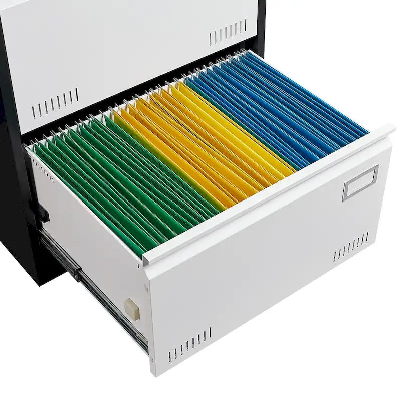 Classeur latéral métallique à 3 tiroirs avec serrure, classeur vertical de bureau, classeur métallique verrouillable, assemblage requis