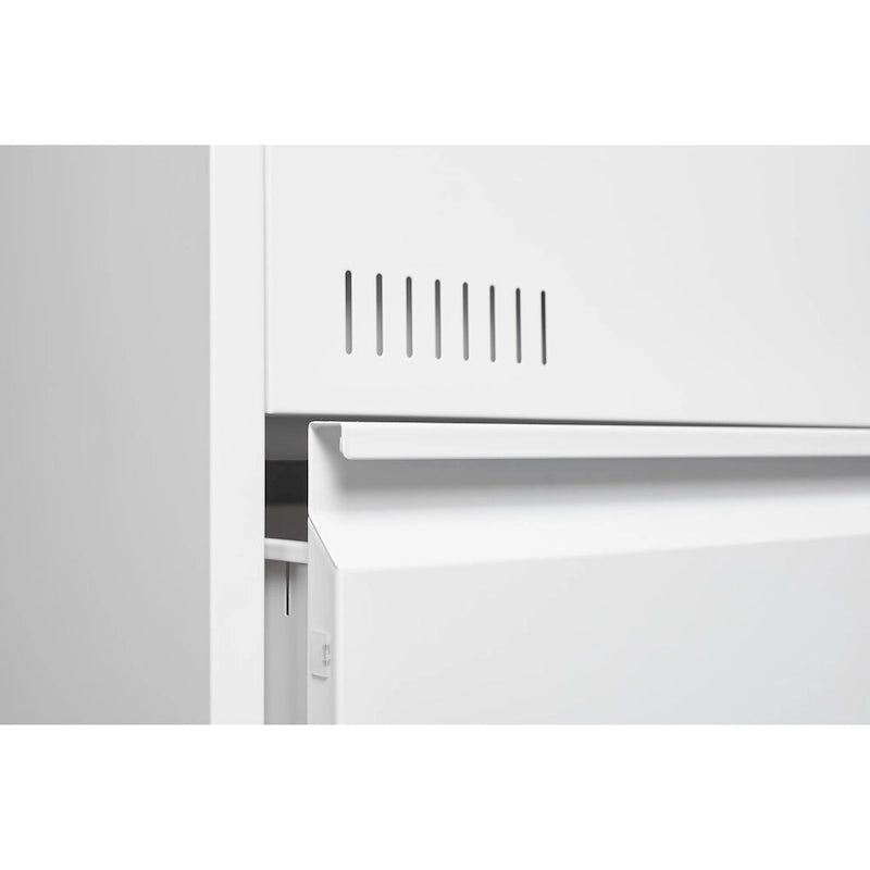 Classeur latéral métallique à 3 tiroirs avec serrure, classeur vertical de bureau, classeur métallique verrouillable, assemblage requis
