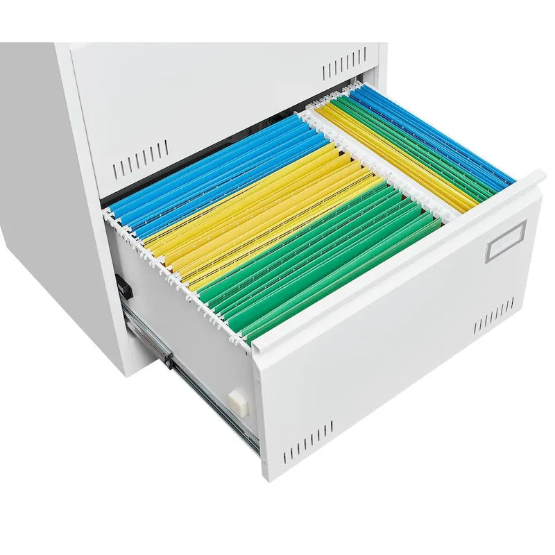 Classeur latéral métallique à 3 tiroirs avec serrure, classeur vertical de bureau, classeur métallique verrouillable, assemblage requis