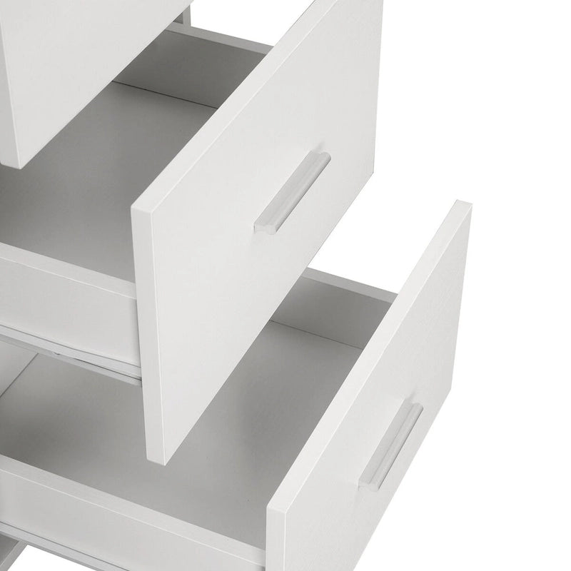 Bureau d'angle moderne avec rangement pour le bureau à domicile