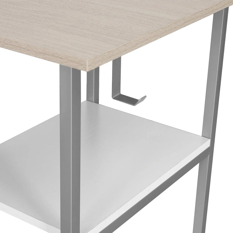 Bureau d'angle moderne avec rangement pour le bureau à domicile