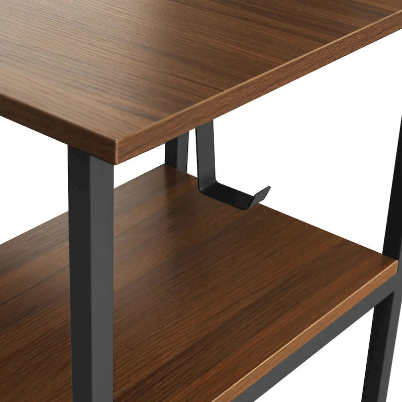 Bureau d'angle moderne avec rangement pour le bureau à domicile