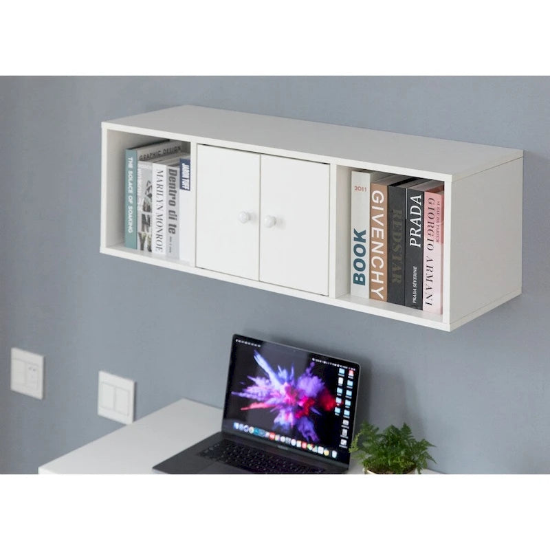 Bureau d'ordinateur mural