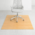 Tapis de chaise rectangulaire standard Jani Eco Bambou Naturel - (72 x 48), Tapis de chaise écologique