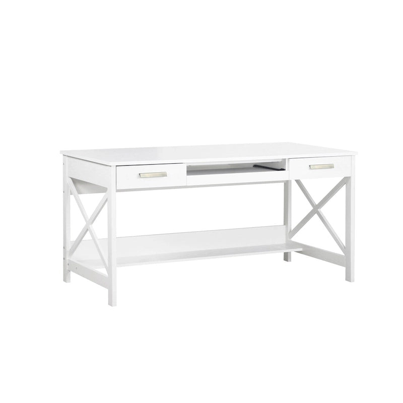 Saint Birch Alaska 59,5 Bureau d'écriture de style « farmhouse » moderne avec deux tiroirs