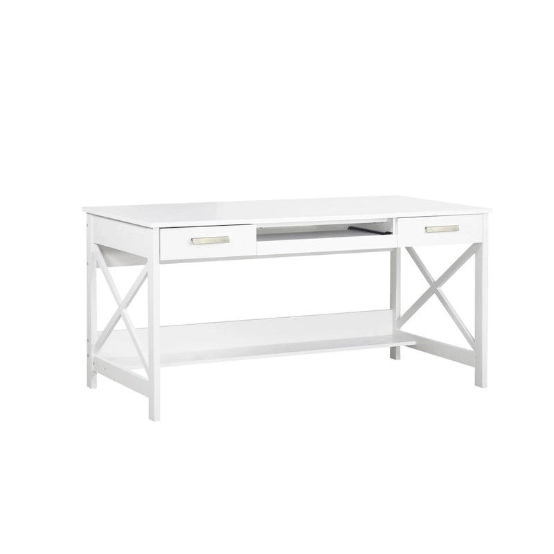 Saint Birch Alaska 59,5 Bureau d'écriture de style « farmhouse » moderne avec deux tiroirs