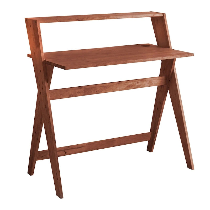 Bureau d'étude de 37,5 pouces de style moderne du milieu du siècle avec pieds en X